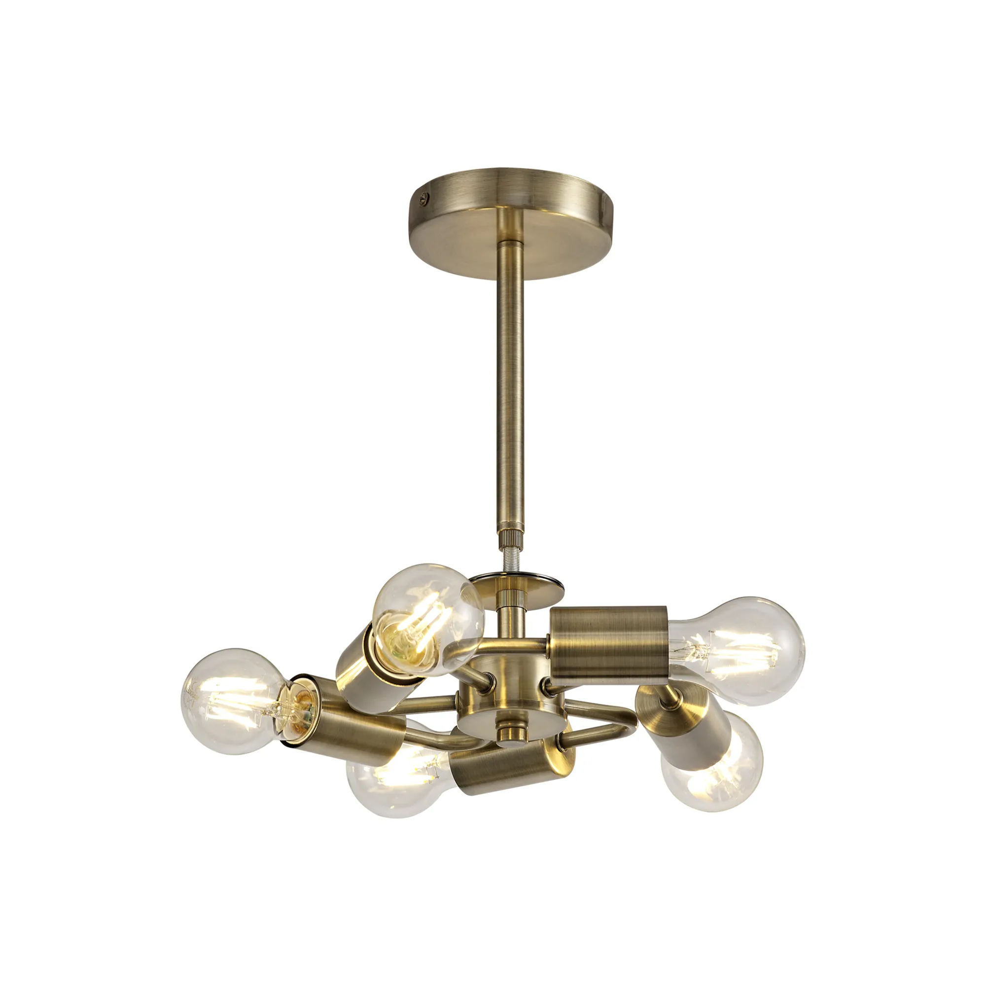 Baymont AB Ceiling Lights Deco Semi Flush Fittings Baymont AB Ceiling Lights Deco Semi Flush Fittings